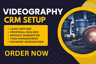 setup videography crm zoho sproutstudio irisworks studiocloud lightblue software