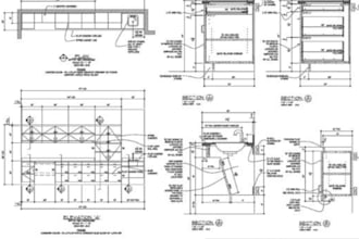 do furniture custom design, millwork, shop drawing