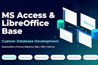 build or fix ms access and libreoffice base databases