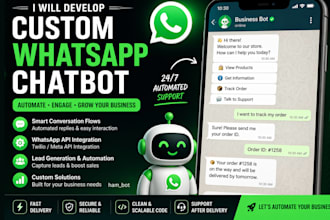 build a whatsapp chatbot for sales, support, and automation