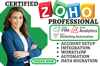 setup zoho fsm zoho analytics integration zoho website zoho marketing automation