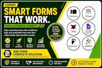 build typeform fillout tally google forms paperform jotform logic API automation