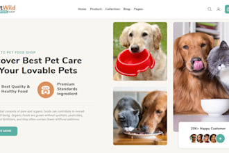 design pet shopify store pet website pet shopify store pet store pet website