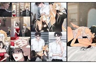 draw nsfw comic book manga page adult illustration manga nsfw art comic page