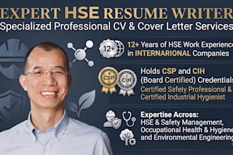 write hse resume, safety manager, ohs, ehs, safety director