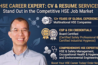 optimize your hse, whs, safety and industrial hygiene resume