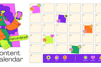 create a 30 day social media calendar for your business