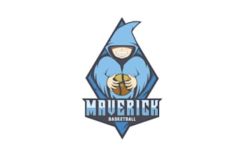 create professional iconic a logo for maverick basketball