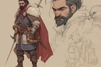 illustrate your ttrpg oc, vtm, fantasy, dnd character art