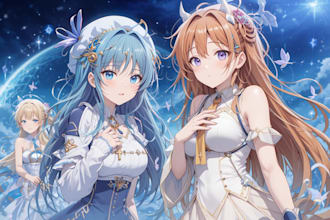 draw anime, manga or game characters