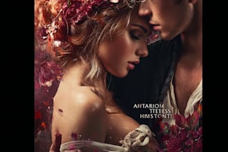 design stunning romance book cover or adult book cover