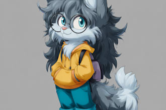 draw amazing furry anthro character or create your fursona