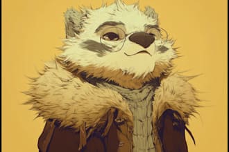 draw furry art, anthro art of your fursona