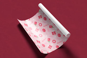 design a seamless wrapping paper pattern