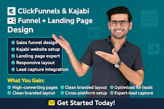 design sales funnel pages in clickfunnels kajabi website and landing page expert