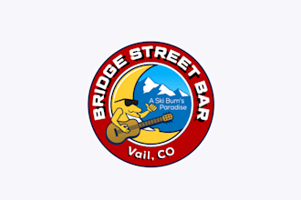 design unique bridge street bar logo