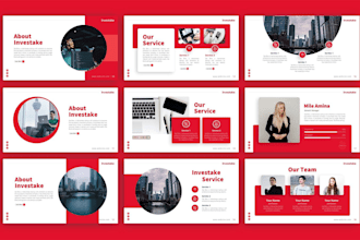 create business powerpoint presentation deck design and tech startup