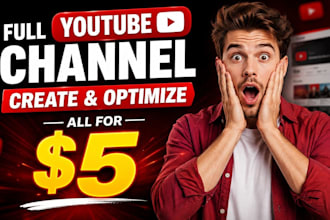 create and setup youtube channel