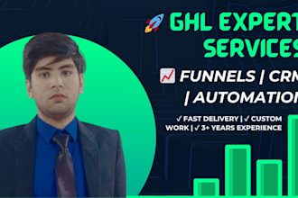 setup automate and optimize your gohighlevel CRM and funnels