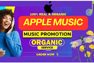 apple music promo, apple promotion, organic music to active audiences