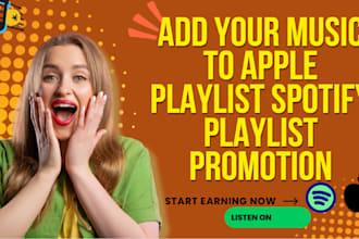 add your music to apple playlist spotify playlist promotion