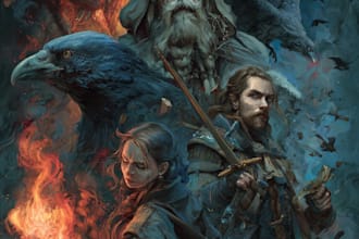 model professional book cover, fantasy book cover