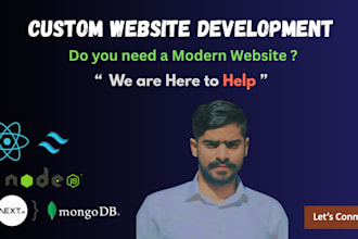 design, build or rebuild website, full stack web development