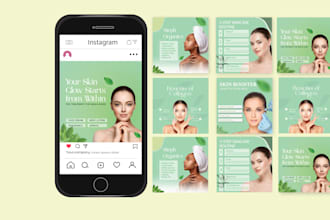 create a skin care medical post design