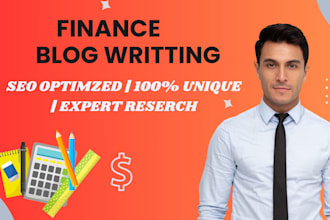 write a blog on any finance topic