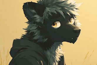 draw a furry art, fursona or anthro, swf or nsfw