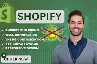 fix shopify bugs, liquid code errors, and shopify store issues fast, fix theme