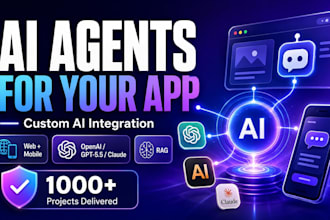 build ai integration and ai agents for your web and mobile app