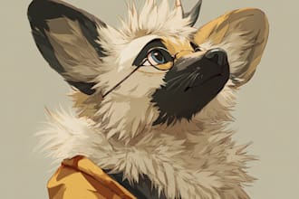 create high quality furry and anthro art in my style