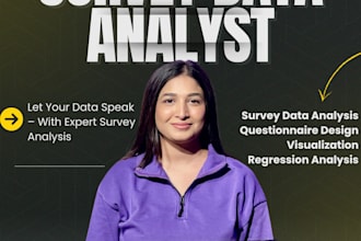 survey data analysis, questionnaire design, and statistical reports