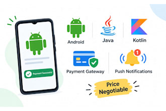 integrate payment gateway and push notifications in android