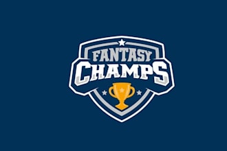 design captivating fantasy sports trophy logo