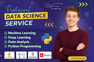 do machine learning and data science on python project, models, eda,  deployment