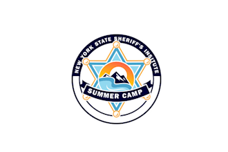 design minimal sheriffs institute summer camp logo