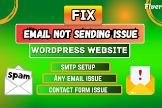 fix wordpress contact form and email not sending issue, SMTP configuration