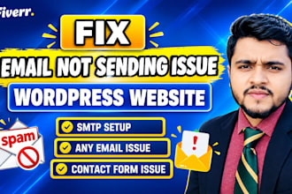 fix wordpress contact form and email not sending issue, SMTP configuration