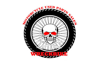 create greatest awesome web shop logo with skull