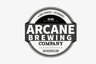 design high resolution arcane brewing beer logo