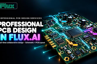 design professional pcb and schematics in flux ai