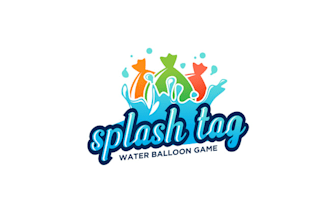 design luxurious premium splash tag logo