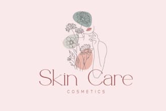 design abstract skincare logo