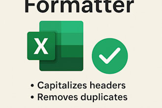 give you an excel cleaner tool to remove duplicates and format spreadsheets