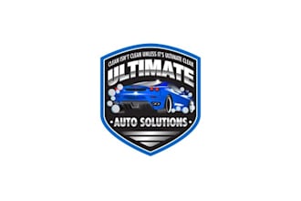 design minimal super auto solutions logo
