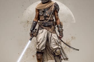 make beautiful sci fi, fantasy, dnd character portraits