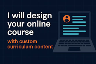 design your online course with custom curriculum content