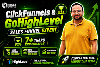 build or fix your clickfunnels or gohighlevel sales funnel